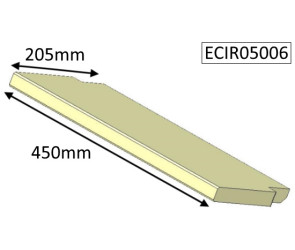 ECIR05006 Parkray Brick Baffle  |  Aspect 5 (NON Eco) 